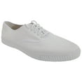 thumbnail image 1 of Dek Adults  Lace Up White Canvas Gym Plimsolls, 1 of 6