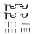 thumbnail image 5 of Mainstays Black Double Rod Converter Brackets (2 Count), 5 of 6