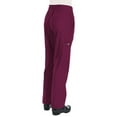 thumbnail image 2 of koi classics women's morgan yoga style scrub pant small tall merlot, 2 of 3