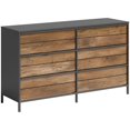thumbnail image 1 of Pemberly Row 6 Drawers Modern Engineered Wood Dresser in Oak, 1 of 10