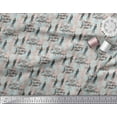 thumbnail image 3 of Soimoi Green Heavy Satin Fabric Men & Direction Compass Holiday Print Fabric by Yard 54 Inch Wide, 3 of 3