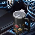 thumbnail image 6 of OBREWU Pioneer Flower Tumbler with Handle and Lid,40oz Pioneer Flower Double Wall Vacuum Insulated Tumbler,Pioneer Flower Cups Gift for Women and Men, 6 of 7