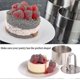 thumbnail image 5 of 8pcs Stainless Steel Cake Rings Circle Cake Mousse Mold For Desserts Making, Mousse Rings With Pusher Set Of 8 (round), Silver, 5 of 5