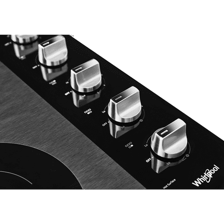 Whirlpool - 30" Built-In Electric Cooktop - Stainless Steel