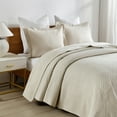 thumbnail image 3 of MarCielo 3-Piece Elegantly Embroidered 100% Cotton Oversized Quilt Bedspread Set TM, 3 of 4