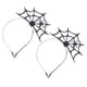 thumbnail image 1 of 2pcs Banda para el cabello con tela de araña Diadema de moda de Halloween Cosplay Diadema de tela de araña, 1 of 5