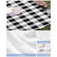 thumbnail image 6 of Vintage Farmhouse Beach Towels Oversized Super Absorbent, Black and White Checkered Lightweight Bath Towel Quick Dry Sets For Bathroom/Pool/Rv Camping/Beach Play/Gym Room/Picnic 30"x60", 6 of 8