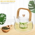 thumbnail image 3 of Tea Pot with Infuser Transparent Glass Teapot Glass Infuser Teapot Glass Tea Kettle, 3 of 8