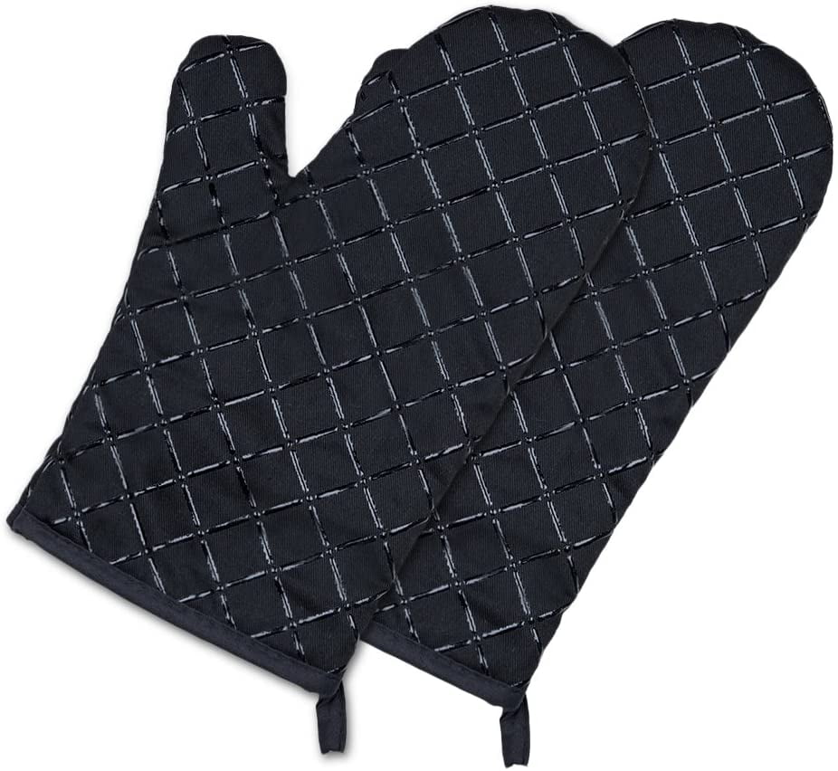 Mxocom Ensemble De Gants De Cuisine Et Maniques En Silicone Vichy