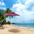 thumbnail image 3 of Support de Parasol de Plage Portable, Métal Lourd Pliable Design à Quatre Trépieds Trou Central Réglable pour Usage Extérieur, Supporte les Jardins de Plage, 3 of 5