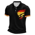 thumbnail image 3 of Soccer Cup 2026 Jersey for Men, Polo Collar Short Sleeve Spain Flag Player Graphic Top - Breathable Fan Shirt for Match Day & Casual Wear Orange M, 3 of 4