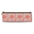 thumbnail image 2 of Goofa Corals Pattern Pencil Case Portable Stylish Triangle Pencil Pouch with Zipper Leather Cosmetic Pouch Bag Makeup Cosmetic Pencil Pouch, 2 of 9