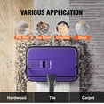 thumbnail image 6 of Carpet Sweeper Manual, Floor Sweeper with 300 ml Dustbin Capacity Easy to Empty, 6.7 inch Cleaning Width for Home Office Carpets Pet Hair Dust, Purple, 6 of 8