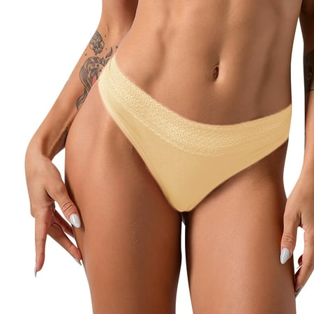 

WZHKSN Womens Solid Panties Khaki Knickers Briefs 1-Pack