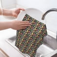 thumbnail image 6 of Sikiie Doodle Food Waffle Weave Kitchen Dish Cloth,Super Absorbent Kitchen Dish Towels 16*26 Inches for Dish Rags Washing Dishes, Drying Dishes, 6 of 7