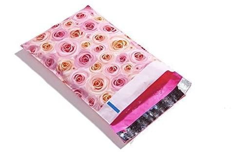 1000 6x9 Pink Flowers Designer Poly Mailers Envelopes Boutique Custom Bags 