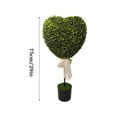 thumbnail image 3 of Heart Shape Plants, Artificial, Suitable For Easter Porch Decoration Outdoor Indoor, 3 of 5