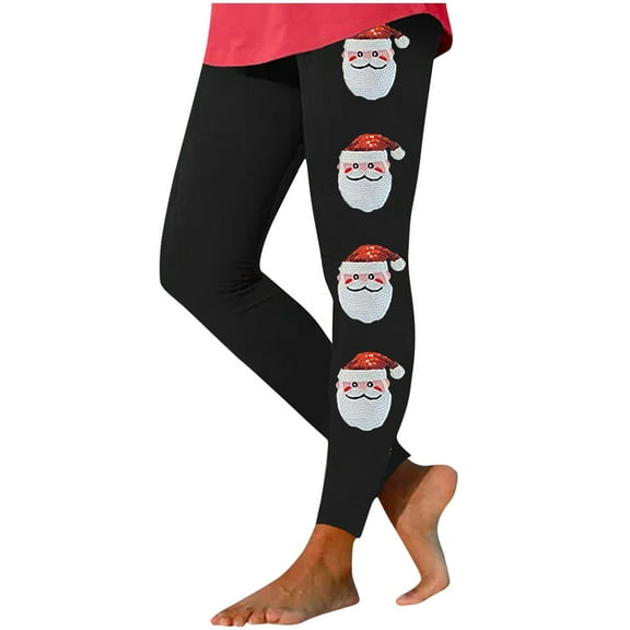 Aloohaidyvio Leggings Christmas Womens Stretchy High Waisted Plus Size Yoga Pants Comfy Soft Activewear Gym Workout Leggings