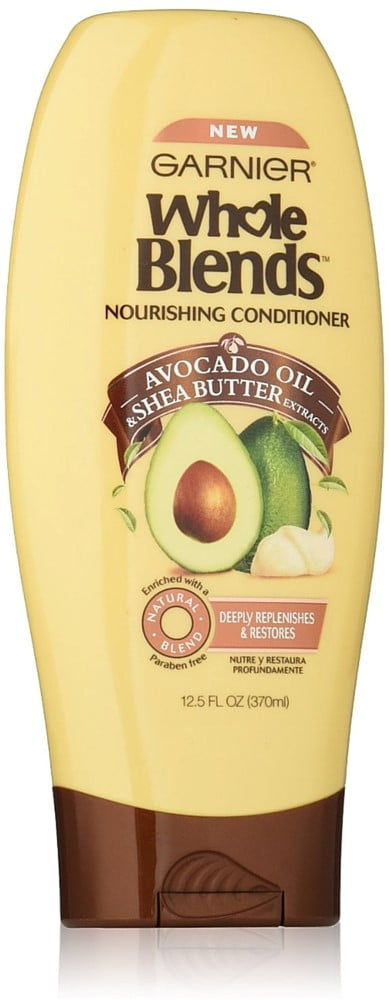 Garnier Whole Blends Nourishing Conditioner, Avocado Oil & Shea Butter Extracts 12.50 oz (Pack of 2)