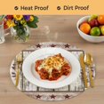 thumbnail image 4 of Red Texas Star Vintage Round 13 Inch Placemats Set of 4, Farmhouse Berry Grey Wooden HeatResistant Non Slip Place Mats for Dining Table, Wipeable Braided Kitchen Table Mats for Housewarming, 4 of 9