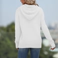thumbnail image 4 of Vedolay Women's Hoodies Fashion 2023 Winter Stripe Hoodies Loose Fit Thin Pullover Tunic Tops Jackets for Women White,L, 4 of 4