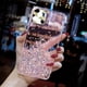 thumbnail image 1 of Funda de silicona transparente para iPhone, carcasa de lujo con purpurina brillante, suave, para modelos 11, 12, 13, 14 Pro Max, X, XS, XR, 7, 8 Plus, SE, 6S MiNi Fivean unisex, 1 of 2