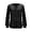 Black, variant on lnmuld Cute Summer Tops Shine Girls Glitter Tee Long Sleeve Round Neck Casual Blouse Loose Fit Comfortable Everyday Shirt for Toddler and Kid Color:Black,Size:130