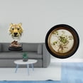 thumbnail image 2 of Escultura de cabeza de tigre, figura de animal, artesanía, estatua moderna para entrada, sala de estar, estantería, mesa, pasillo, decoración antigua, 2 of 8