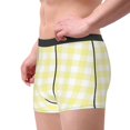 thumbnail image 2 of Fotbe Lemon Yellow Checkboard Calzoncillos Tipo Boxer con Bolsa de Soporte Total para Hombre, X-Temp Fresco, Transpirable y de Secado Rápido-Large, 2 of 5