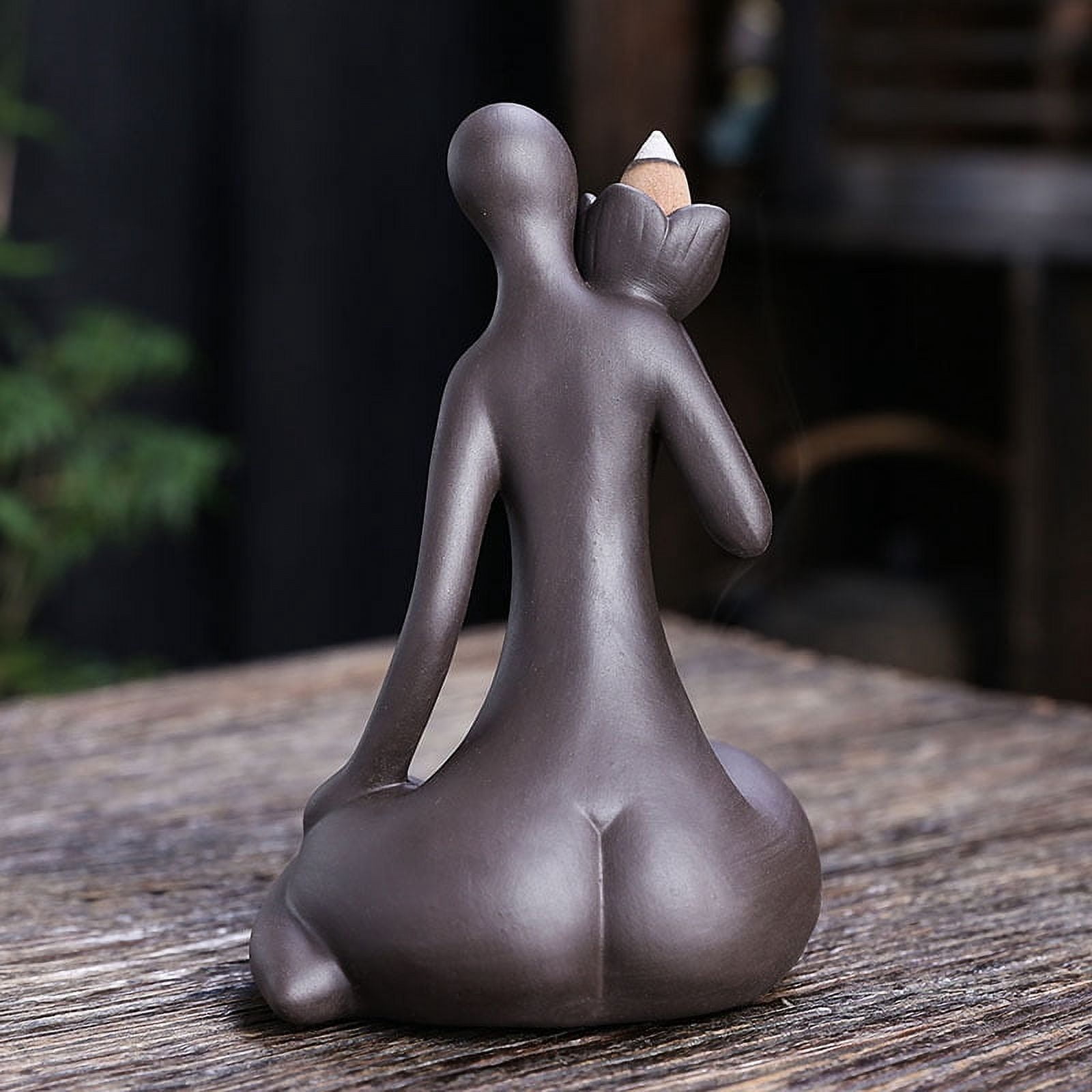 Beauty Statue Backflow Incense Burner Home Indoor Sandalwood Eaglewood Censer Holder Zen Incense Burner Creative Decoration