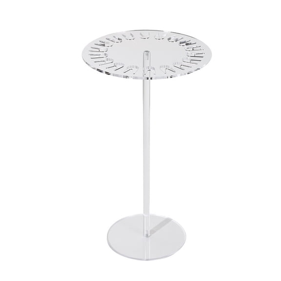 WINDLAND Modern Acrylic Necklace Tree Rotating Jewelry Organizers With Storage Hanger