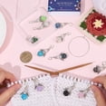thumbnail image 3 of 1 Box 14 Colors Crochet Stitch Markers Charms Knitting Markers Charms Rhinestone Resin Wing Locking Stitch Markers with Lobsters Clasp Clip, 3 of 6