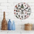 thumbnail image 3 of Yayeee 10" Wall Clock Battery Operated Quartz Round Silent Non-Ticking Home Decor,White Nordic Christmas House, 3 of 6