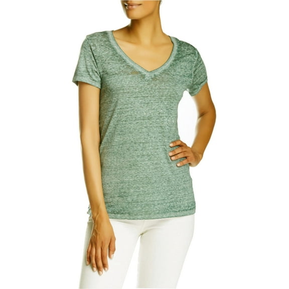 Threads 4 Thought Women's Organic Cotton V-Neck Tee, Shale Green, Size Medium