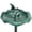 Dark Green, variant on Ktaxon 19.7in Bird Bath with Feed Tray in Garden, Corrugated edge, Dark Green
