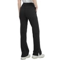 thumbnail image 2 of Pantalón QBK de yoga de tiro alto, pierna ancha, cargo, negro, talla S, 2 of 5