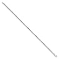 thumbnail image 2 of Auriga 14K White Gold 2.75mm Diamond Cut Quadruple Rope Chain Anklet 9inch for Women, 2 of 4