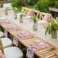 thumbnail image 4 of Pink Orchid Cloth Napkins, Spring Floral Flowers Leaves Botanical Washable and Reusable Dinner Napkins Set of 8, Table Napkin for Kitchen Party Birthday Wedding Hotel Housewarming 20"x20", 4 of 9
