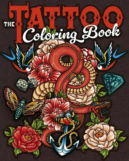 Tattoo Flash and Skull Coloring Book (Paperback) - Walmart.com