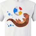 thumbnail image 4 of Inktastic Cute Otter and Beachball T-Shirt, 4 of 5