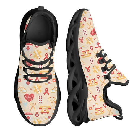 

Women Sneaker Woman Fashion Casual Hospital Medical Design Sneakers Soft Female Vulcanize Mesh Shoes Zapatillas Gift