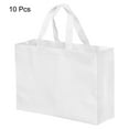 thumbnail image 3 of Uxcell 30x40cm Non-Woven Horizontal Style Reusable Gift Bag, White 10 Pack, 3 of 5