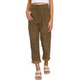 thumbnail image 1 of Pantalón de pana para mujer Pantalón recto Cintura alta Casual M XXL (Marrón L) FLhrweasw Para estrenar, 1 of 2