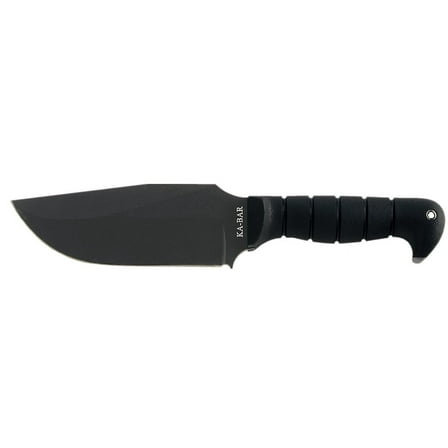 KA-BAR HEAVY DUTY WARTHOG 6.75" FXD 1085 CARBON STEEL BLK KRATON G W/SHEATH