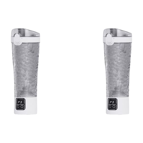 2X Licuadora Portátil de Alta Gama con Vaso para Café Modelo con Carga USB Licuadora Automática para Deportes y Fitness C