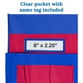 thumbnail image 3 of Carson Dellosa Chairback Buddy™ Blue and Red Pocket Chart Storage (1 piece), 3 of 5