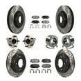 thumbnail image 1 of Transit Auto Front Rear Hub Bearings Assembly Coated Disc Brake Rotors and Semi-Metallic Pads Kit (10Pc) for Car 2013-2015 Hyundai Veloster Turbocharged - Left Right Side (Driver Passenger) KBB-107382, 1 of 10