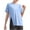 Light Blue, variant on fatyb Workout Tops for Women Yoga Short Sleeve Activewear T Shirts Athletic Tee Tops with Side Split