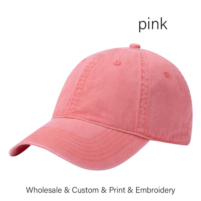 SLECKTON Custom Baseball Cap Brand Logo Design DIY Sun Hat Embroidery Print Photo Washed Retro Cotton Cowboy Hat Adult Wholesale RWJDXD