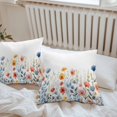thumbnail image 6 of Throw Pillow Covers 20x20 Inch Set of 2, Spring Floral Waterproof Outdoor Pillow Covers, Watercolor Elegant Summer Botanical Decorative Cushion Pillowcases for Couch, Sofa, Bed, Garden, Patio, 6 of 9